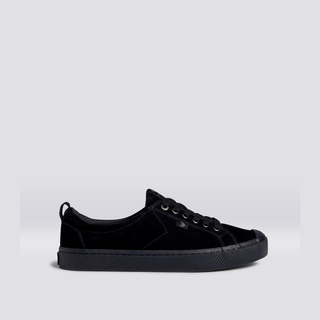 OCA LOW Cariuma Low Top Daim Noir Homme | EWN-4344416